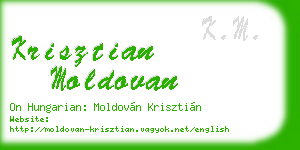 krisztian moldovan business card