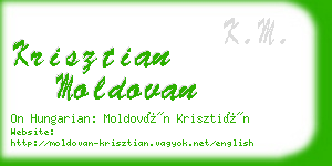 krisztian moldovan business card